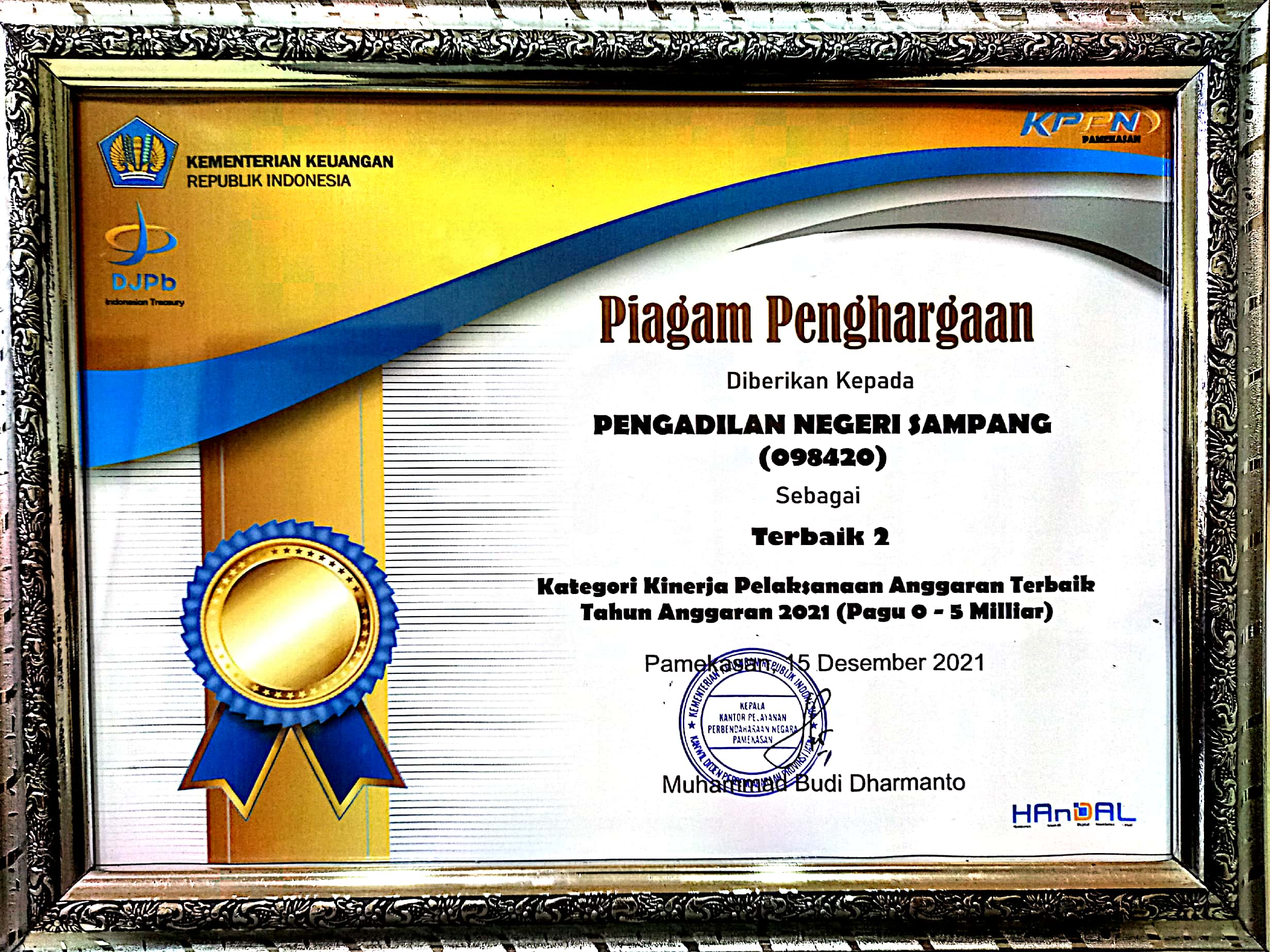 20211215 PiagamPenghargaan